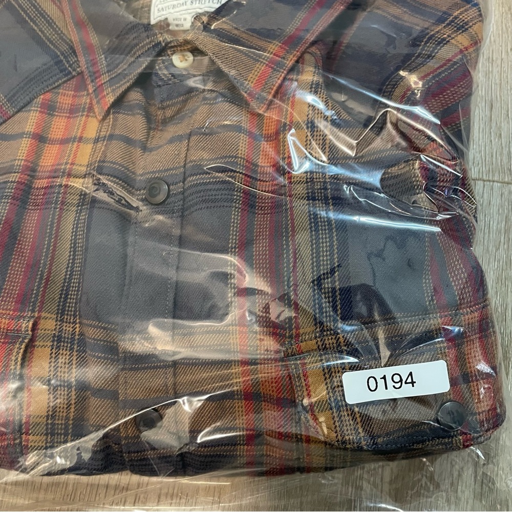 LUCKY BRAND Mens Shirt Large Snap Long-Sleeve Saturday Stretch Western Plaid - Picture 16 of 16